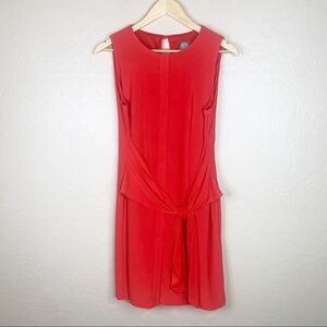 Vince Camuto Red Tie-Waist Dress